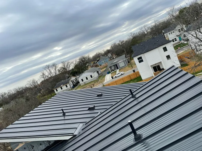 Standing seam metal roof panels with vents for Skylight Repair in Colesville
